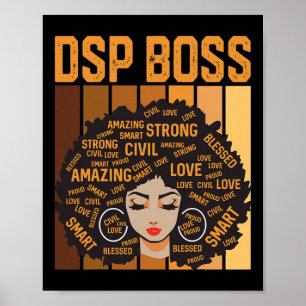 Affiche Dsp Boss Puissant Mois de l'histoire des Noirs Fie