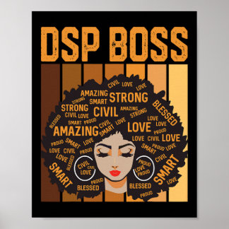 Affiche Dsp Boss Puissant Mois de l'histoire des Noirs Fie