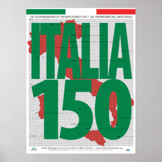 Affiche du 150e anniversaire de l'unification de l