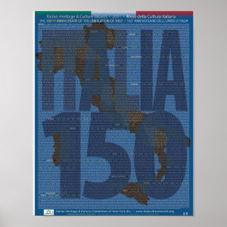 Affiche du 150e anniversaire de l'unification de l