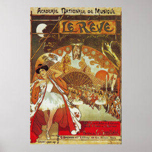 Affiche du 19ème siècle de l'opéra 36 x 24 de Le
