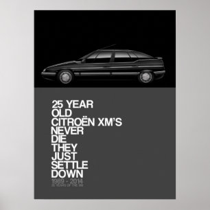 Affiche du 25e anniversaire de Citroen XM