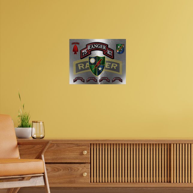 Affiche du 75e régiment de rangers (Salon 2)