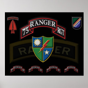 Affiche du 75e régiment de rangers