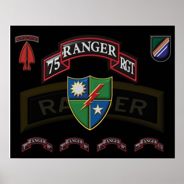 Affiche du 75e régiment de rangers (Devant)