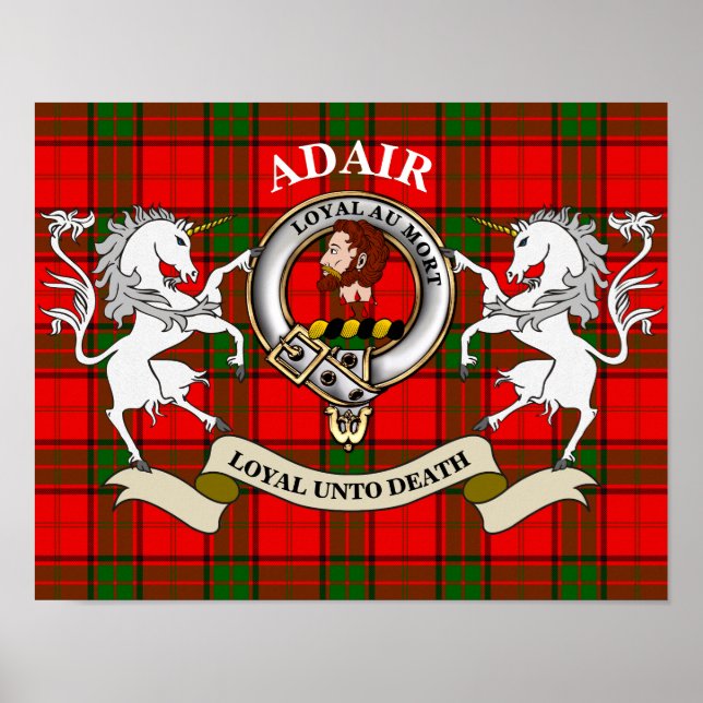 Affiche du badge du clan Adair (Devant)