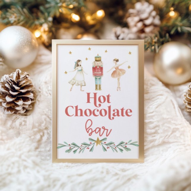 Affiche du bar de chocolat chaud aux écrous de Noë (Créateur téléchargé)