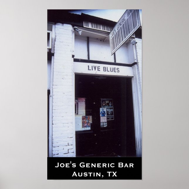 Affiche du bar générique de Joe (Devant)