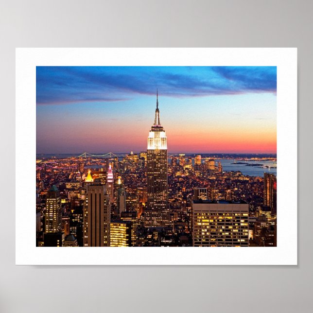 Affiche du bâtiment Empire State de NY (Devant)