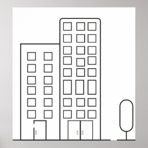 Affiche du bâtiment hiérarchique