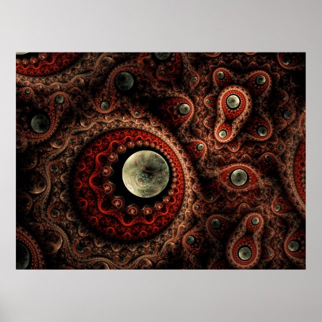 Affiche du berceau des mondes en évolution (Devant)