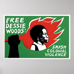 Affiche du Black Panther des années 1970 Dessie Wo