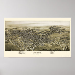 Affiche Du Bois, PA Carte panoramique - 1895