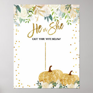 Affiche du Bureau de vote du Citrouille Révélé Bla