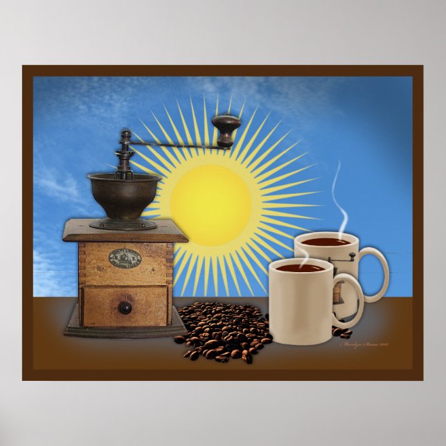 Affiche du café du matin (Devant)