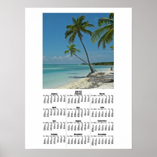 Affiche du calendrier 2012 de Tropical Island Beac