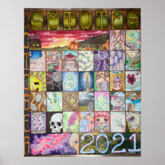 Affiche du calendrier Drawtober 2021