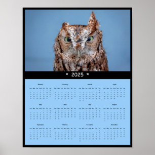 Affiche du calendrier du mur de la Chouette de l'E