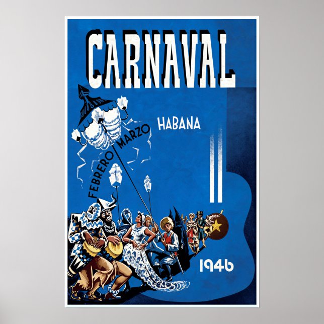 Affiche du Carnaval à La Havane (Devant)