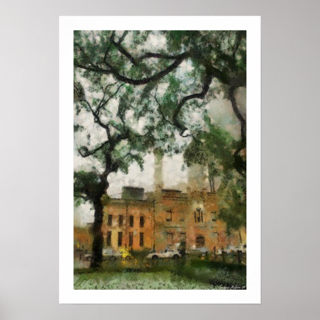 Affiche du centre de Chicago (Devant)