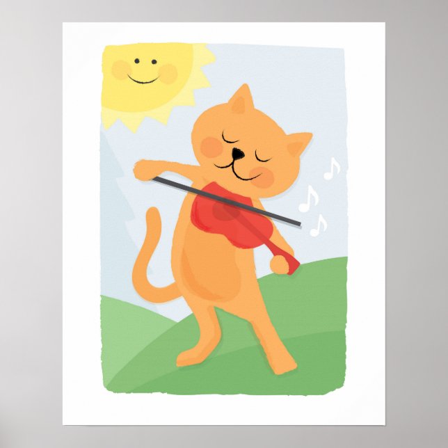 Affiche du Chat et du Violon (Devant)