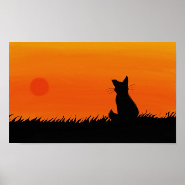 Affiche du chat Sunset (Devant)