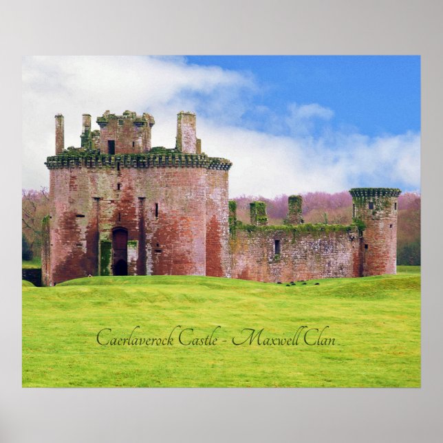 Affiche du château de Caerlaverock du Clan écossai (Devant)