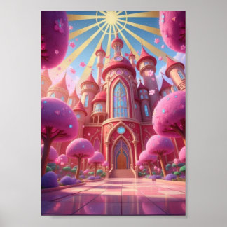 Affiche du Château Pastel du Royaume de Fantaisie