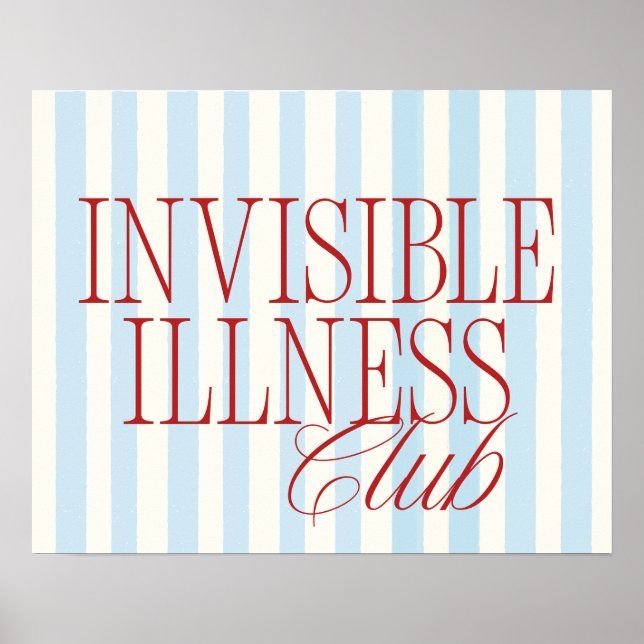 Affiche du 'Club des Maladies Invisibles' (Devant)