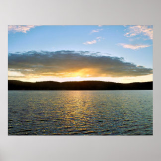 Affiche du coucher de soleil