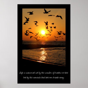 Affiche du coucher du soleil