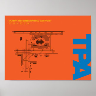 Affiche du diagramme de l'aéroport de Tampa (APT)