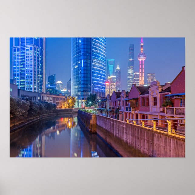 Affiche du district financier de Shanghai (Devant)