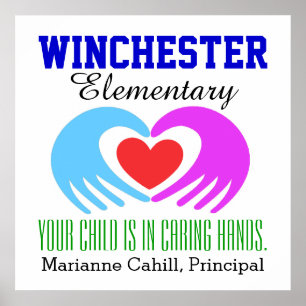 Affiche du district scolaire et scolaire - SRF