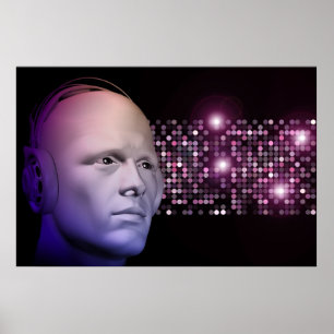 affiche du DJ de boîte de nuit