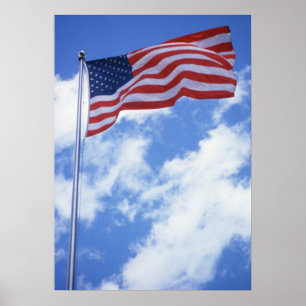 Affiche du drapeau américain