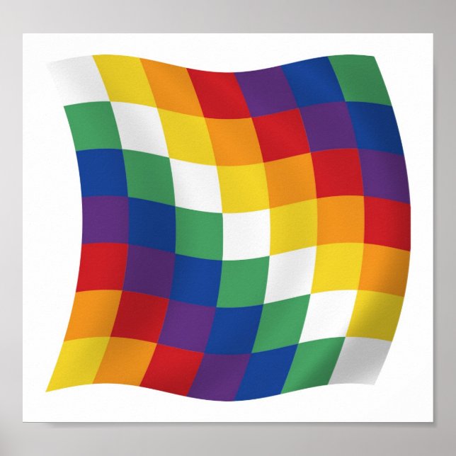 Affiche du drapeau aymara (Devant)