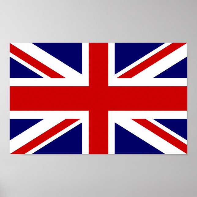 affiche du drapeau britannique | Design de prise U (Devant)