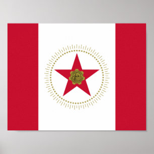 Affiche du drapeau de Birmingham, Alabama
