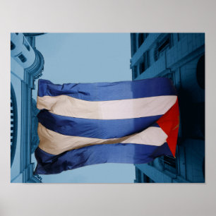 Affiche du drapeau de Cuba