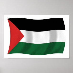 Affiche du drapeau de l'Autorité palestinienne