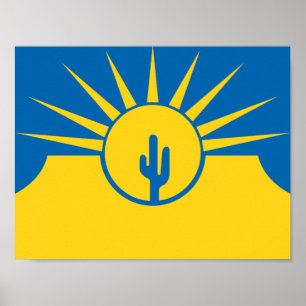 Affiche du drapeau de Mesa, Arizona