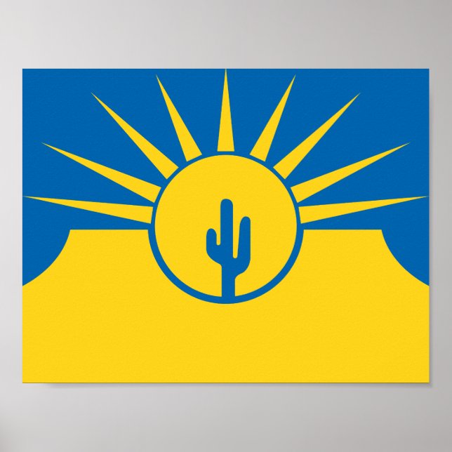 Affiche du drapeau de Mesa, Arizona (Devant)