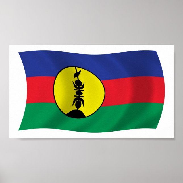 Affiche du drapeau des gens de Kanak Imprimer (Devant)