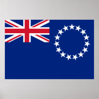 affiche du drapeau des Îles Cook