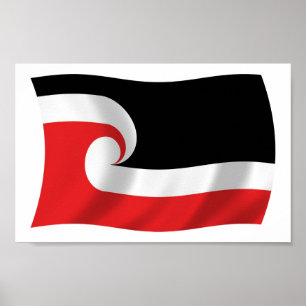 Affiche du drapeau des Maoris Imprimer