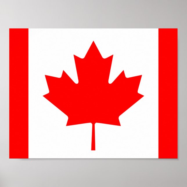 Affiche du drapeau du Canada (Devant)