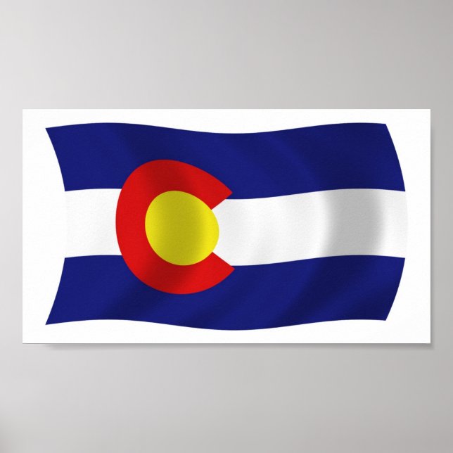Affiche du drapeau du Colorado Imprimer (Devant)