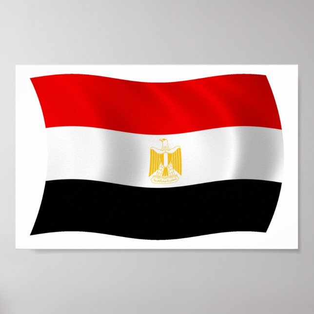 Affiche du drapeau égyptien (Devant)