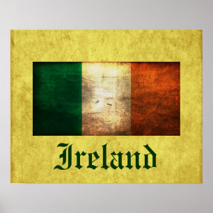 Affiche du drapeau en détresse en Irlande